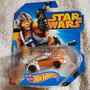 Star Wars Hot Wheels Orange and White Vehicle